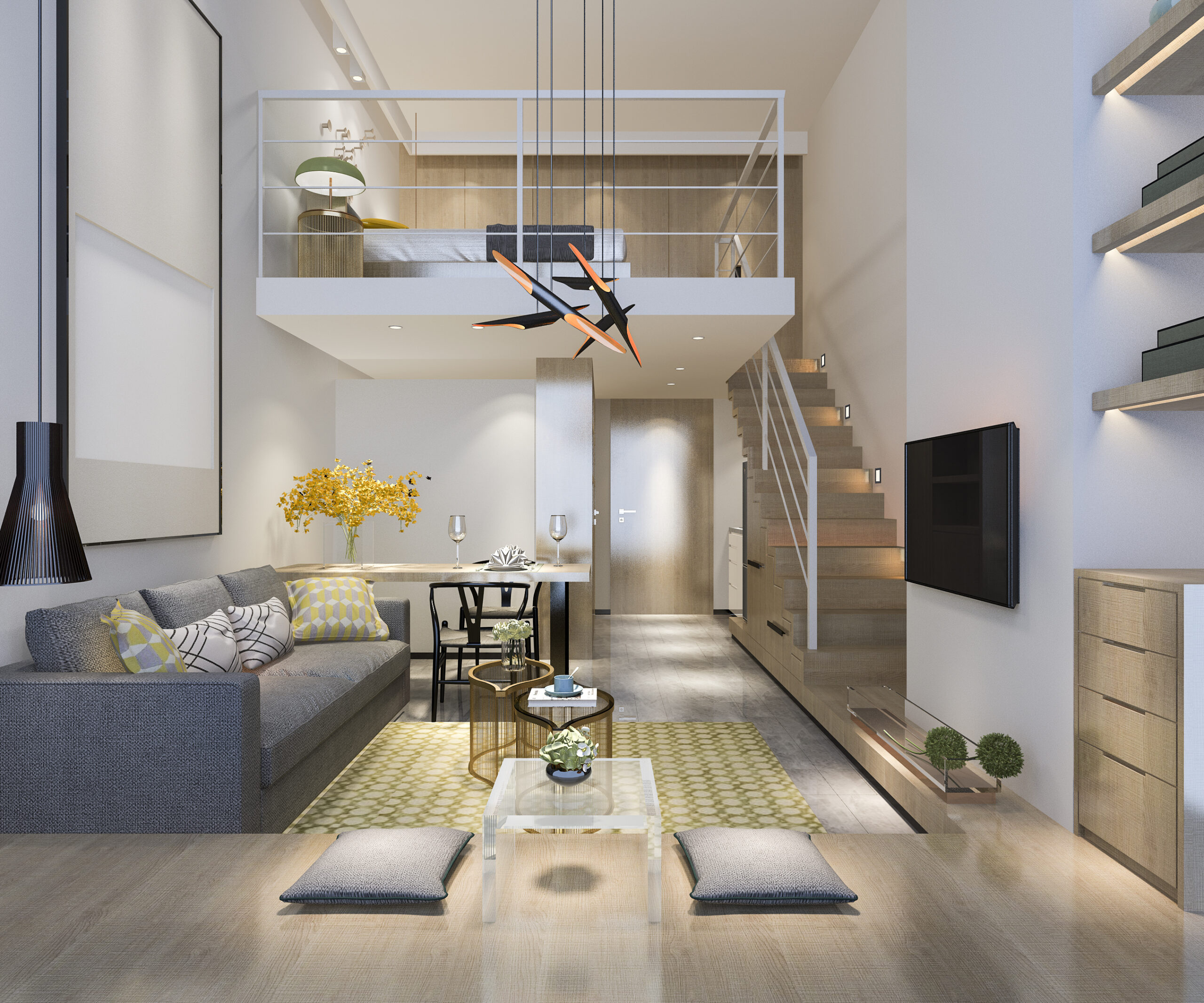 11 simple tips to make a tiny studio loft apartment liveable
