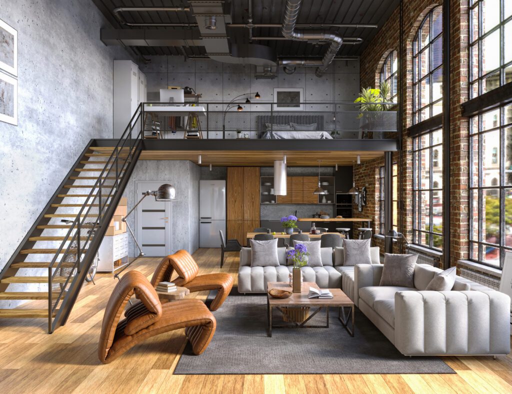 Industrial loft apartment