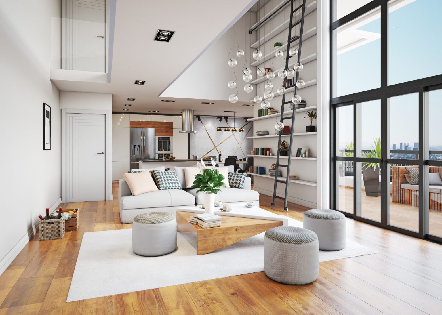 View of 15 extremely good loft apartment living room ideas - The Devoted Domestic