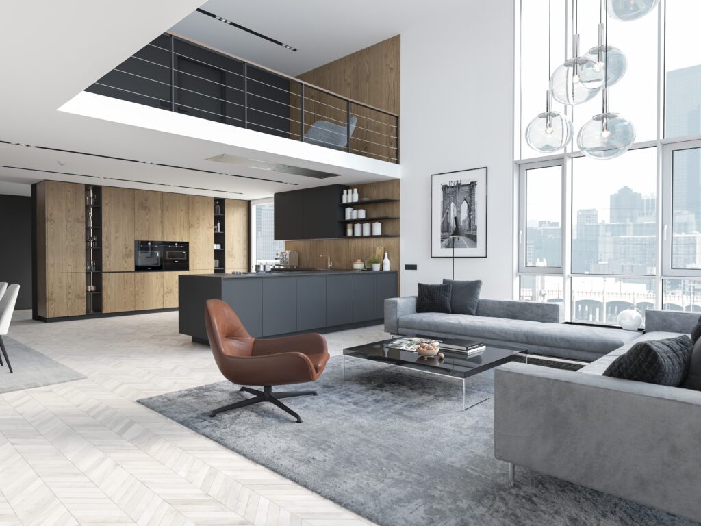 modern loft apartment interior design
